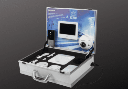 Koffer met systeemintegratie Hikvision AX Pro alarmsysteem